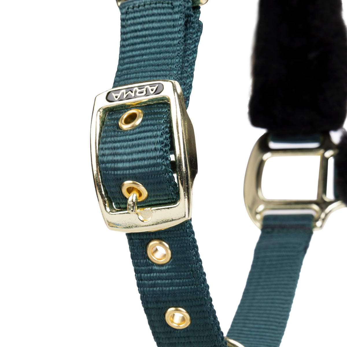 Shires ARMA Faux Fur Logo Headcollar & Lead Rope