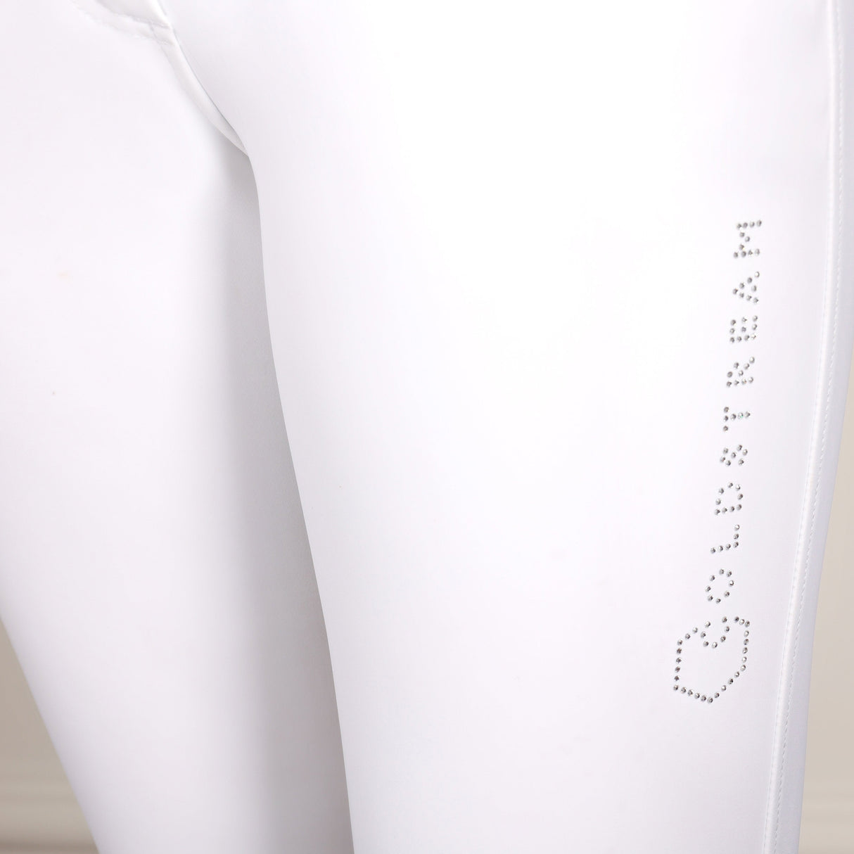 Coldstream Ladies Ledmore Diamante Breeches #colour_white