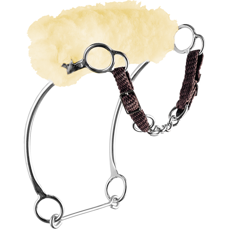 Sprenger Kombi Hackamore With Lambswool Covered Noseband