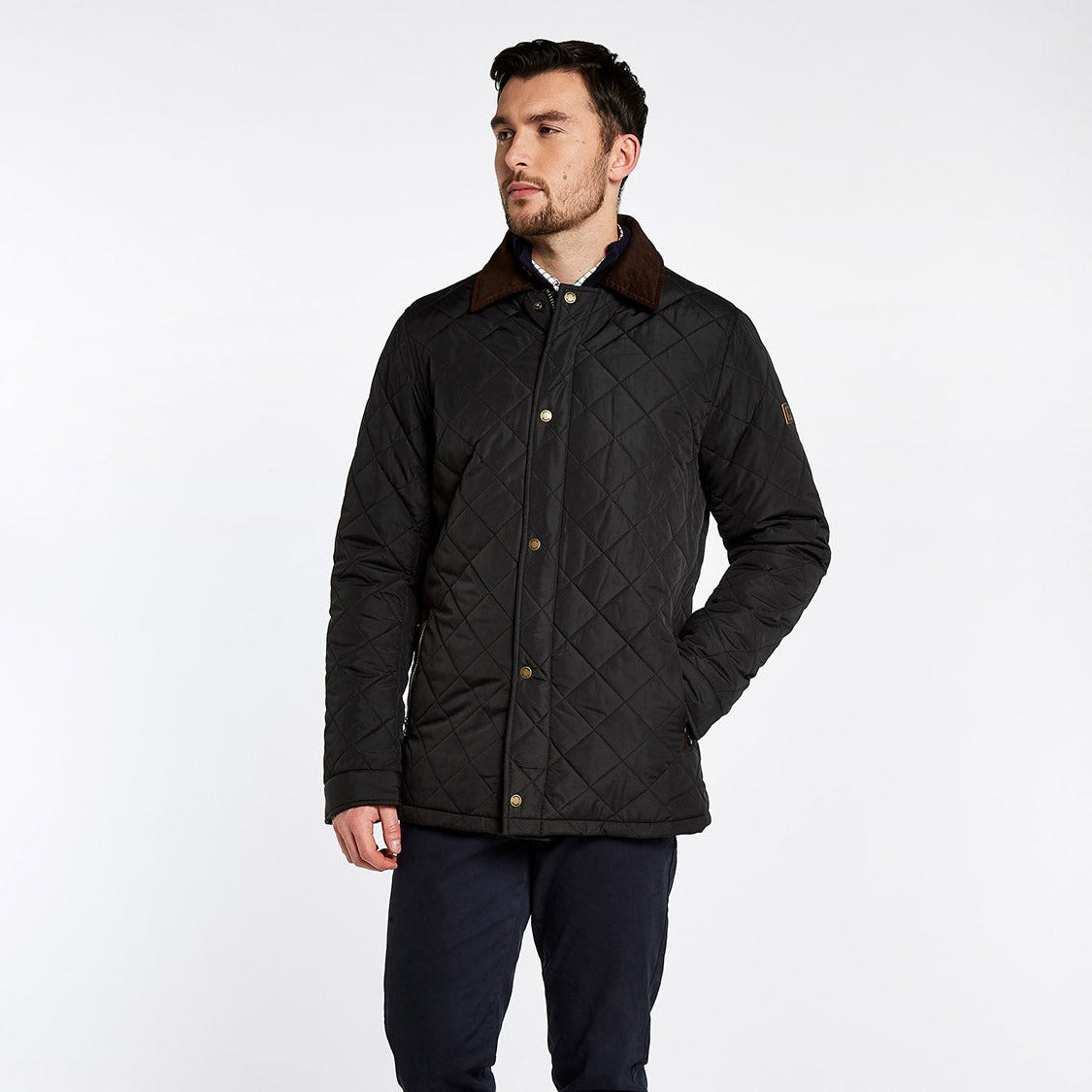 Dubarry Mens Mountusher Quilted Jacket #Colour_black