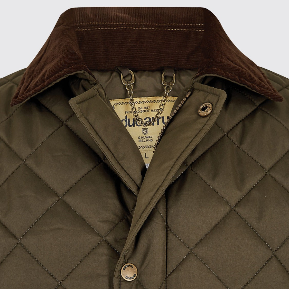 Dubarry Mens Mountusher Quilted Jacket #Colour_olive