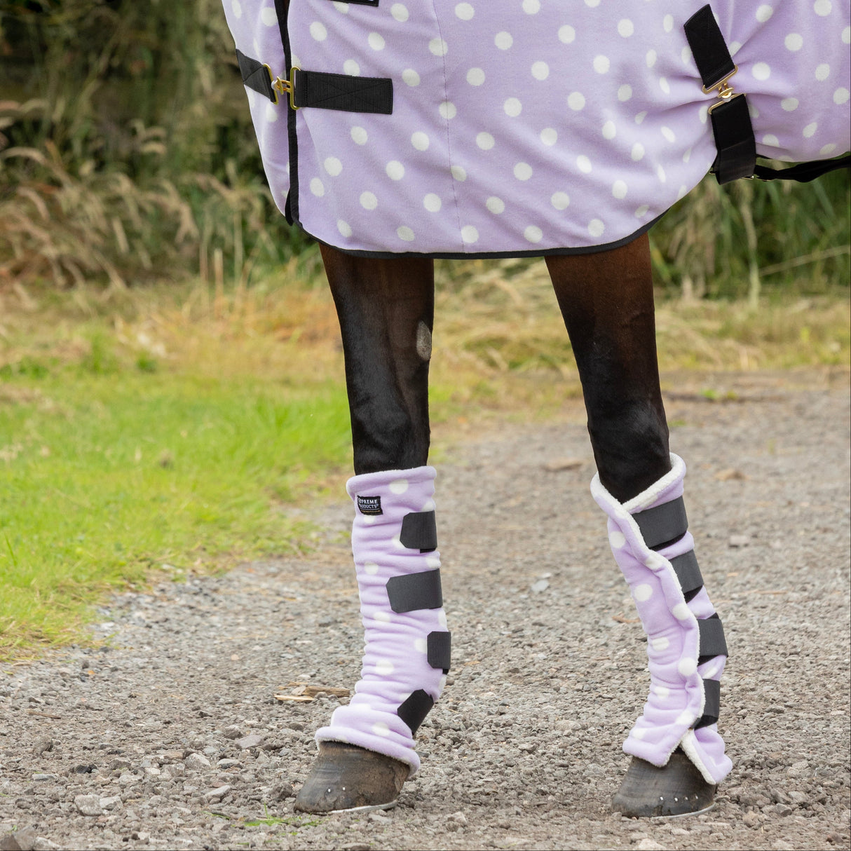 Supreme Products Dotty Fleece Boots #colour_lavish-lilac