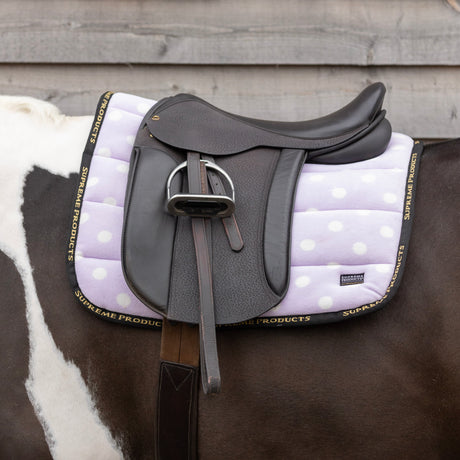 Supreme Products Dotty Fleece Saddle Pad #colour_lavish-lilac