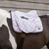 Supreme Products Ride on Dotty Fleece Saddle Cover #colour_lavish-lilac