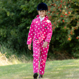 Supreme Products Child's Dotty Fleece Onesie #colour_paradise-pink