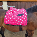 Supreme Products Dotty Fleece Saddle Pad #colour_paradise-pink