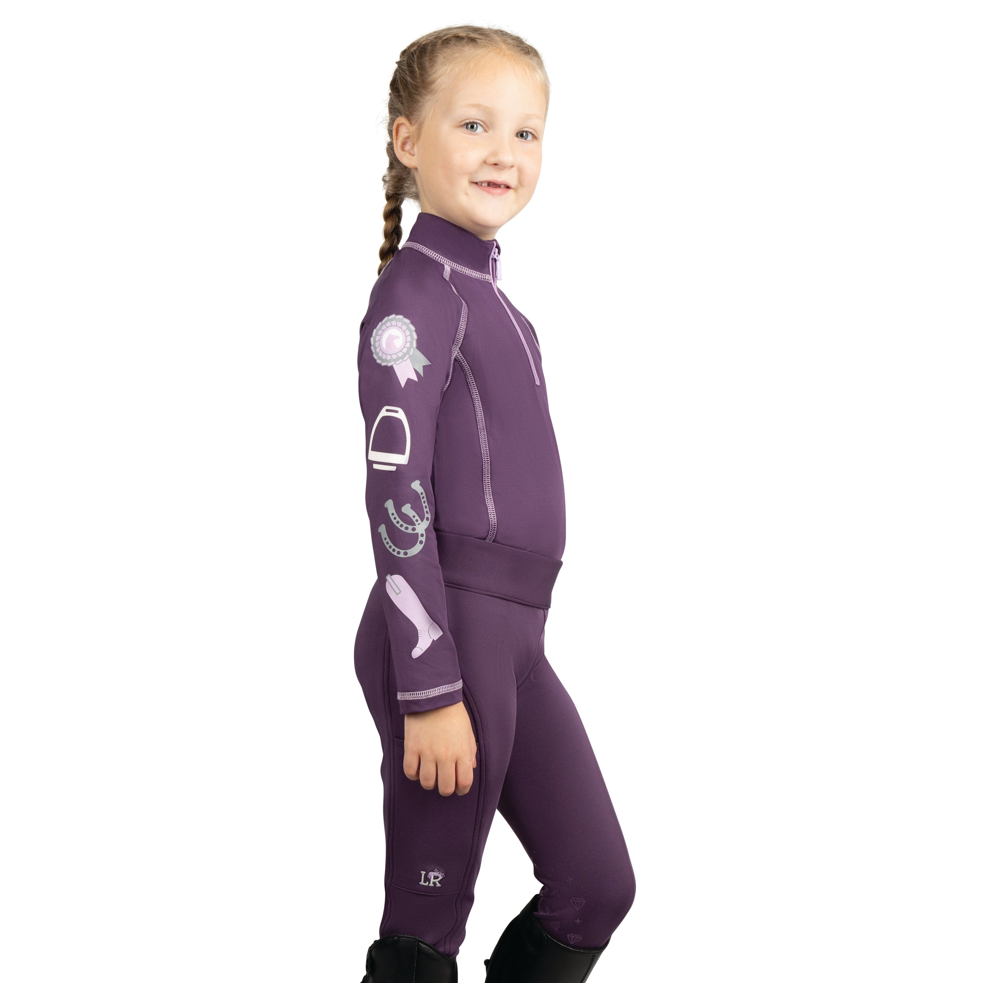 HY EQUESTRIAN Little Rider Giddy Up Gymkhana Veste zippée