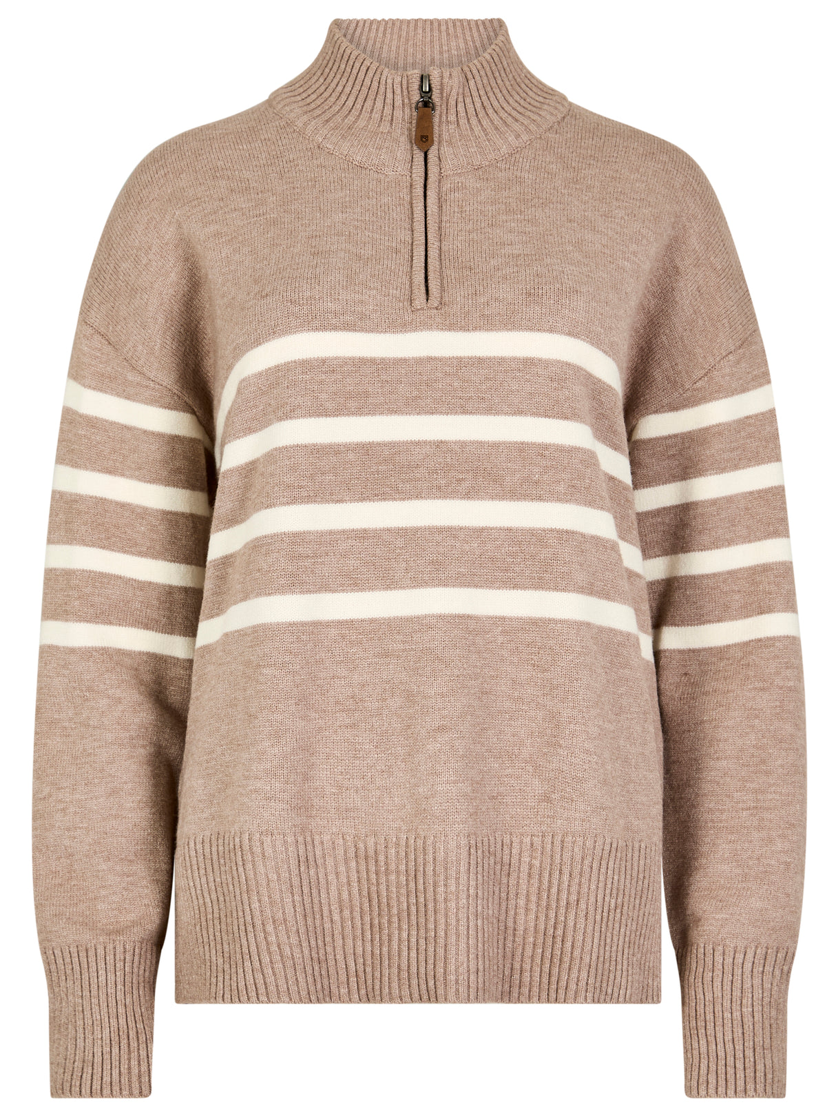 Dubarry Womens Fonthill Knitted Jumper #colour_taupe