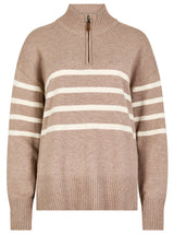 Dubarry Womens Fonthill Knitted Jumper #colour_taupe