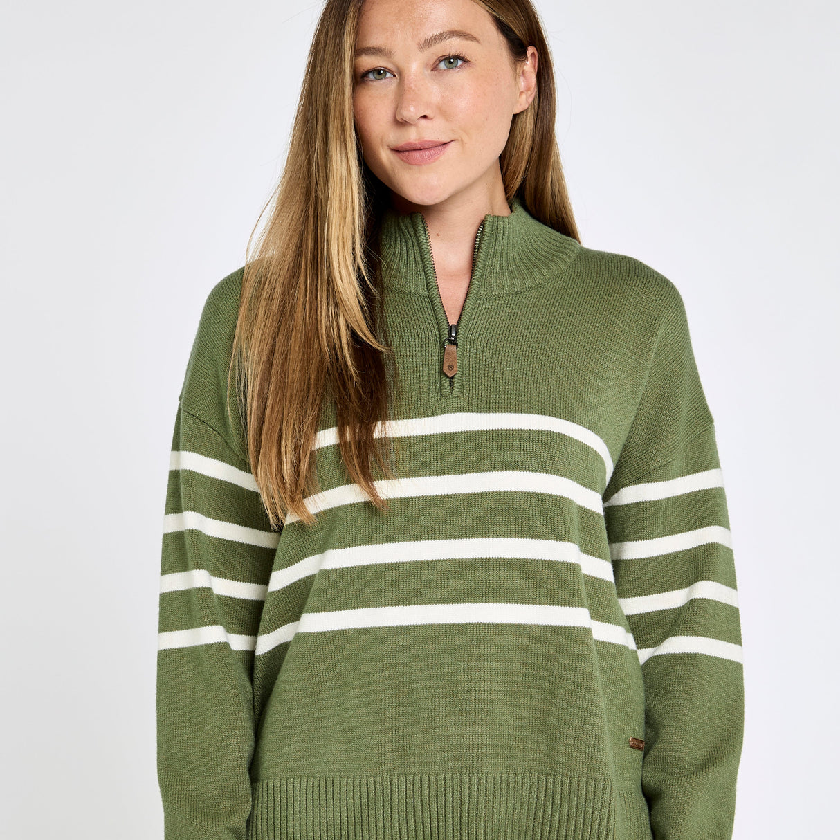 Dubarry Womens Fonthill Knitted Jumper #colour_kelp