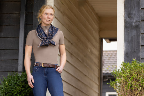 Hy Equestrian Elevate Polo Belt #colour_navy-fossil