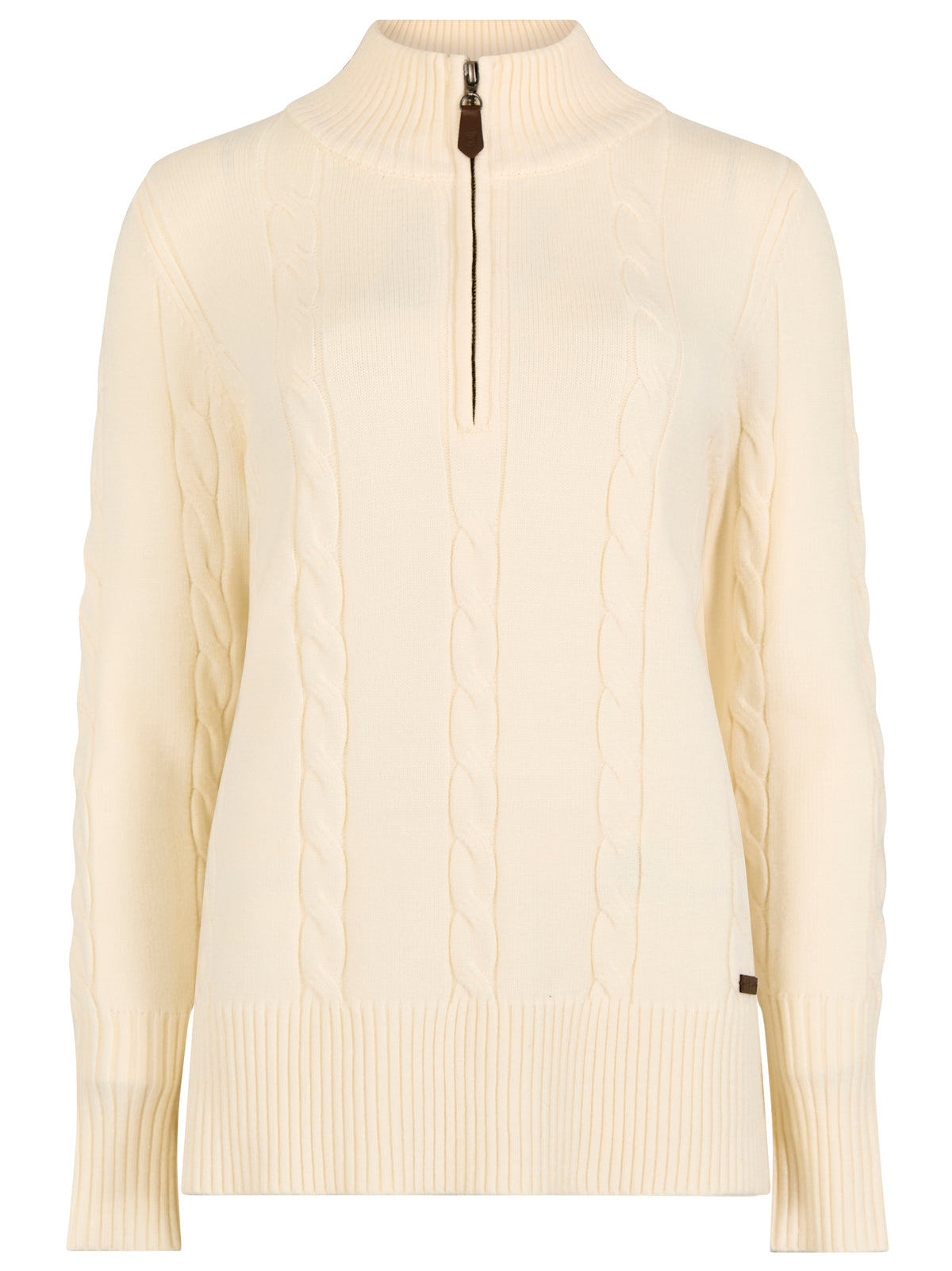 Dubarry of Ireland Women’s Burtonpoint Zip Neck Sweater