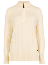 Dubarry of Ireland Women’s Burtonpoint Zip Neck Sweater
