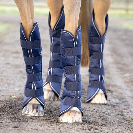 Hy Equestrian Economy Travel Boots #colour_navy