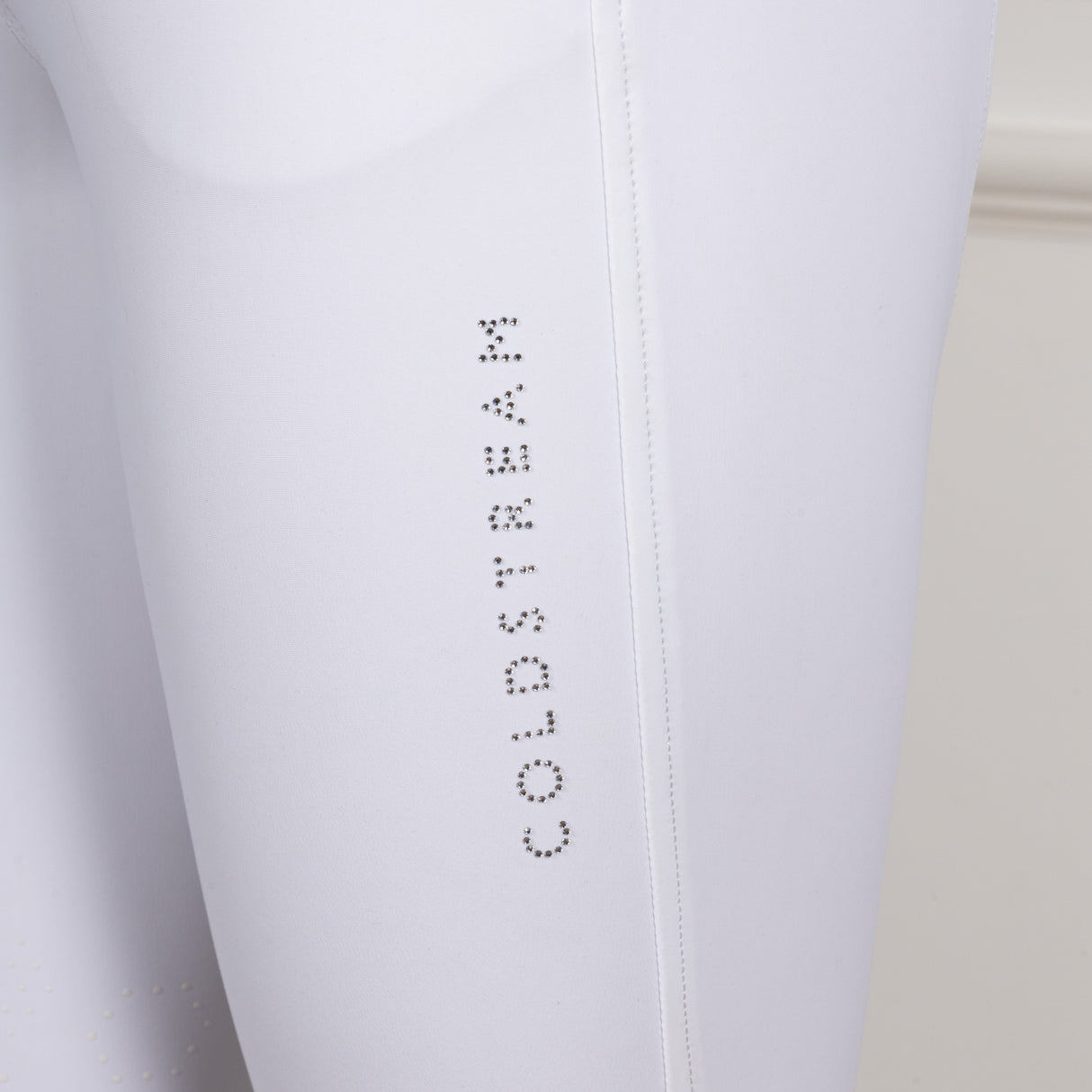 Coldstream Hermitage Diamante Breeches #colour_white