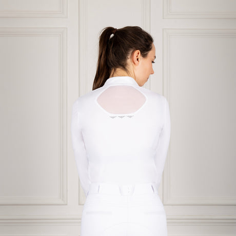 Coldstream Larkhall Diamante Show Shirt #colour_white