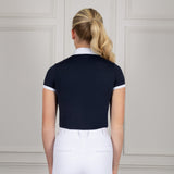 Coldstream Roslin Ruffled Crystal Show Shirt #colour_navy