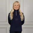 Coldstream Next Generation Hamilton Sparkle Quarter Zip #colour_navy