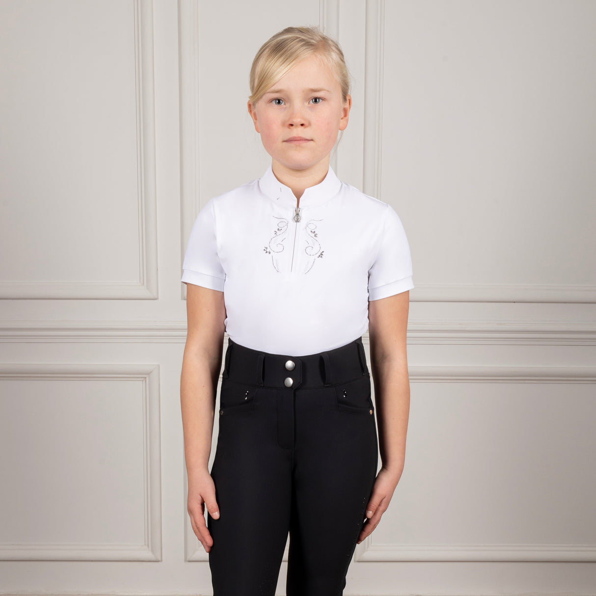 Coldstream Next Generation Hermitage Diamante Show Shirt #colour_white