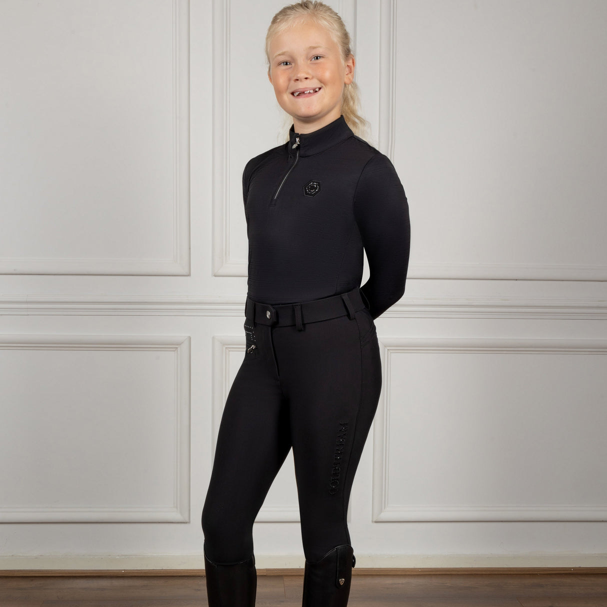 Coldstream Next Generation Hamilton Sparkle Breeches #colour_black