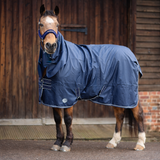 GS Equestrian 0g 840 Denier 0g Combo Neck Turnout Rug #colour_navy-navy-light-grey