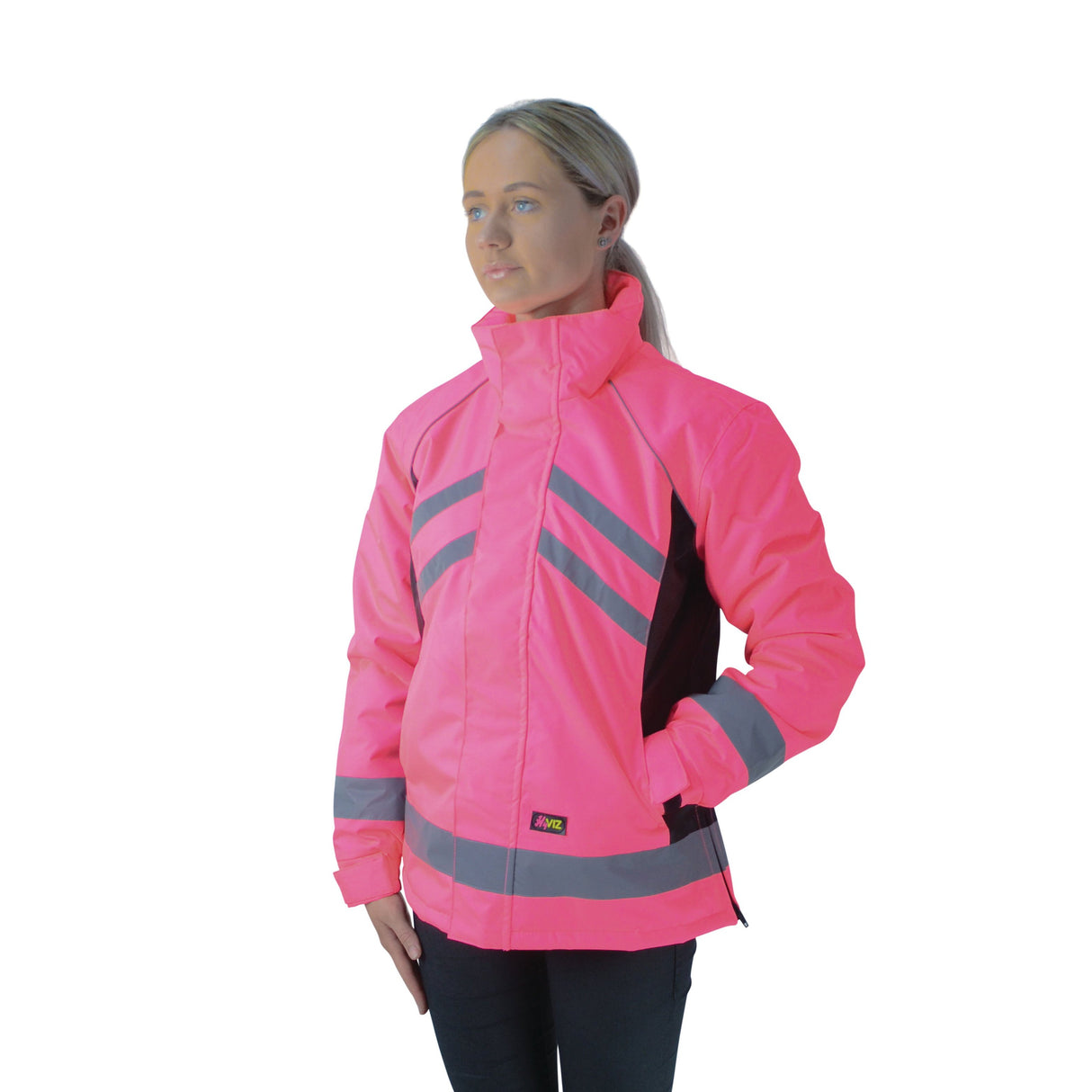 HyVIZ Waterproof Riding Jacket #Colour_pink