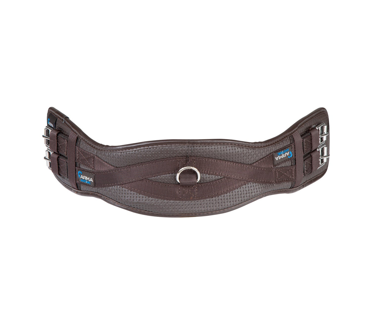 Shires ARMA Anti-Chafe Dressage Girth with Elastic #colour_brown