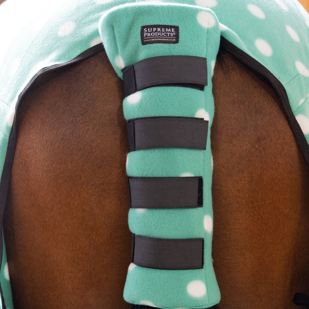 Supreme Products Dotty Fleece Tail Guard #colour_gorgeous-green