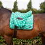 Supreme Products Ride on Dotty Fleece Saddle Cover #colour_gorgeous-green