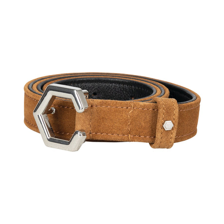 Coldstream Roxburgh Suede Belt #colour_tan-silver
