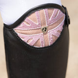 Hy Equestrian Children's Union Jack Riding Boots #colour_pink