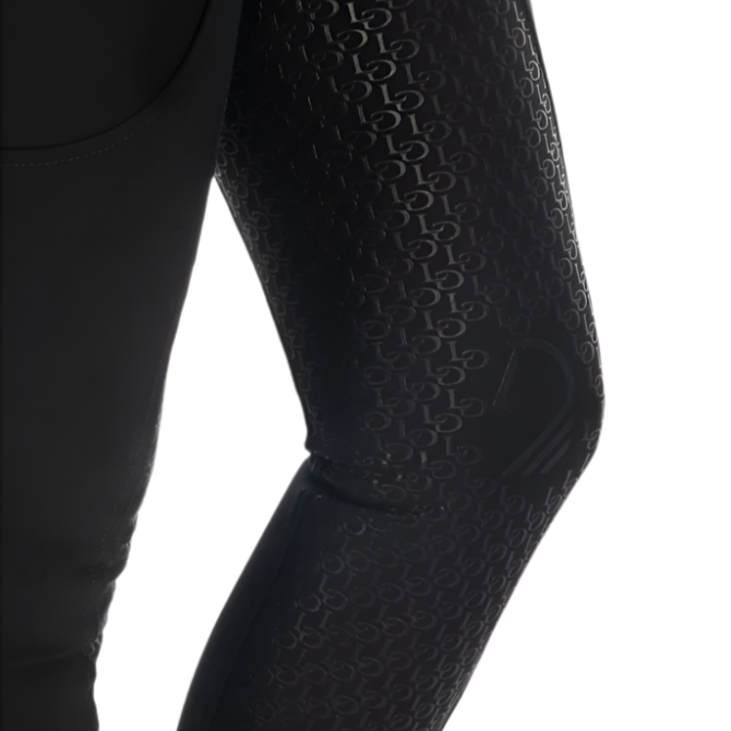 HKM Children's Silicone Full Seat Riding Breeches -Amalfi- #colour_black