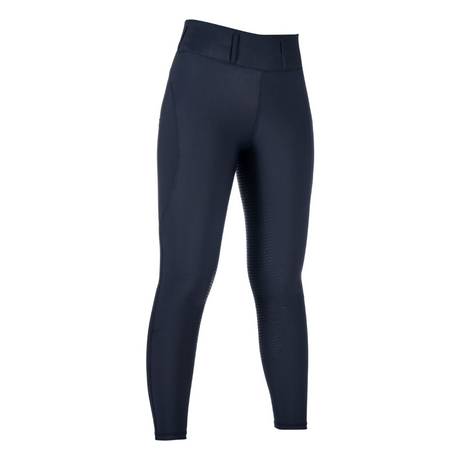 HKM Children's Silicone Full Seat Riding Leggings -Jil High Waist- #colour_deep-blue