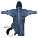 EQUIDRY Children's Thin Fleece Reflective Evolution #colour_steel-blue