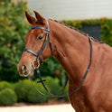 Dublin Flat Cavesson Traditional Hunt Bridle with Reins