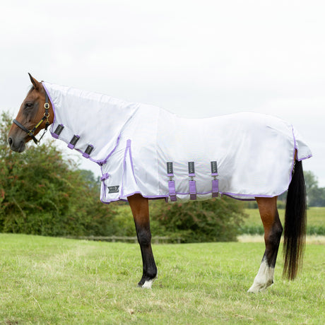 StormX Empra Gladiator UV Combi Fly Rug #colour_white-lilac