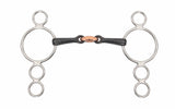 Shires Sweet Iron Three Ring Dutch Gag with Lozenge