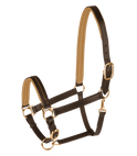 STAR Diamond Leather Halter #colour_brown-gold