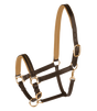 STAR Diamond Leather Halter #colour_brown-gold