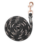 Waldhausen Lurex Rosé Snap Hook Lead Rope #colour_black