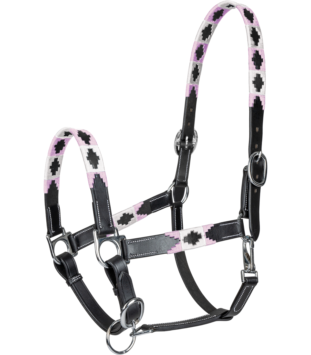 Waldhausen X-Line Polo Leather Halter #colour_pink-beige