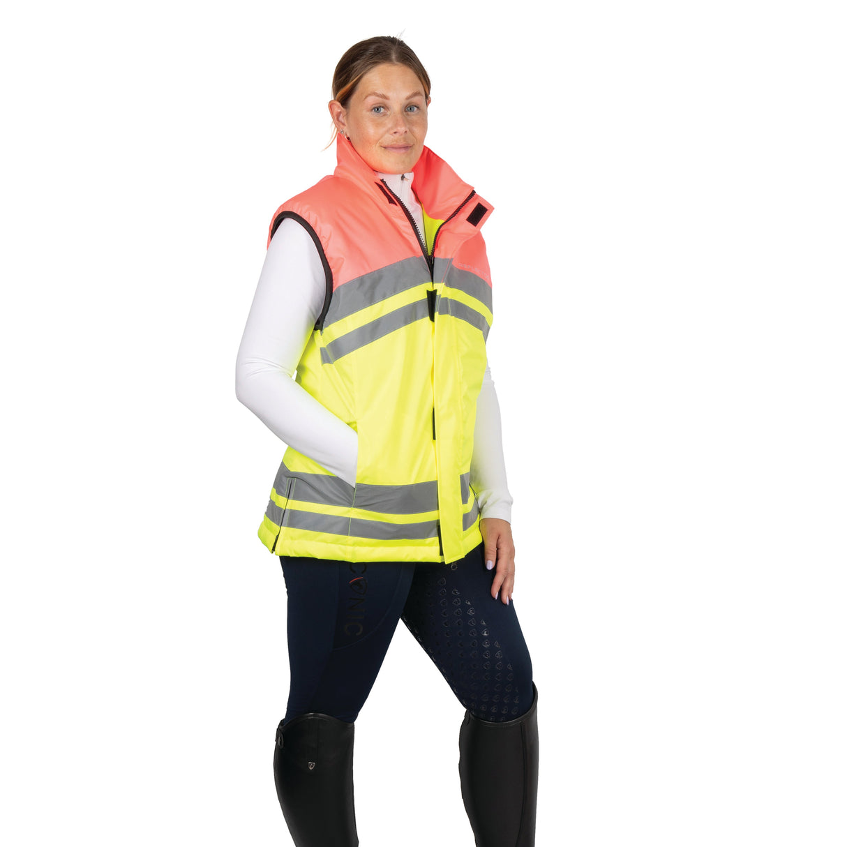 Reflector Two Tone Gilet by Hy Equestrian