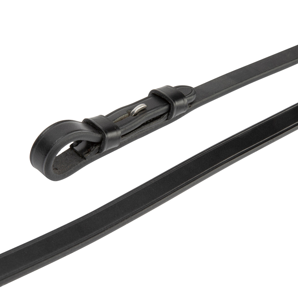 Shires Lusso Curb Reins #colour_black