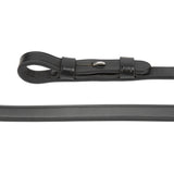 Shires Lusso Curb Reins #colour_black
