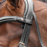 Shires Velociti LUSSO Opus 180M Dressage Flash Bridle #colour_black