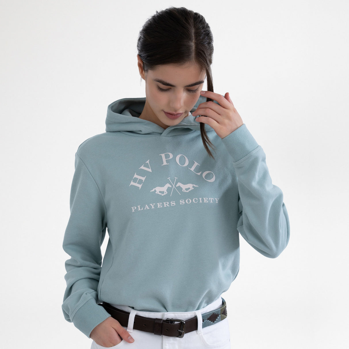 HV Polo Women's Jewel Hoodie #colour_aqua-sky