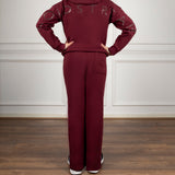 Coldstream Next Generation Cheswick Diamante Lounge Pants #colour_windsor-wine