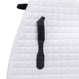 Shires ARMA Deluxe Cotton Saddlecloth #colour_white