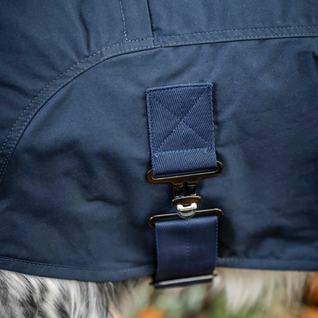 Horseware Ireland Newmarket Heritage Dog Coat #colour_navy-whitney-navy