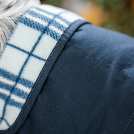 Horseware Ireland Newmarket Heritage Dog Coat #colour_navy-whitney-navy